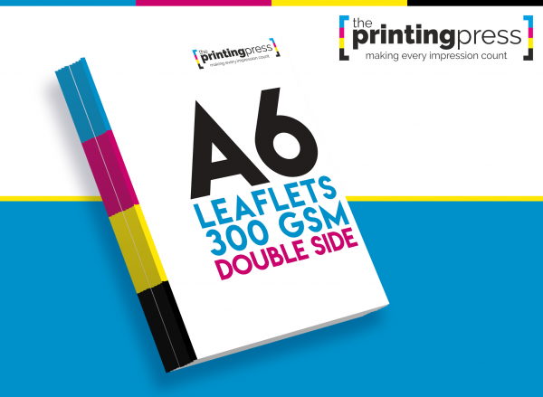 A6 Leaflet 300gsm Double